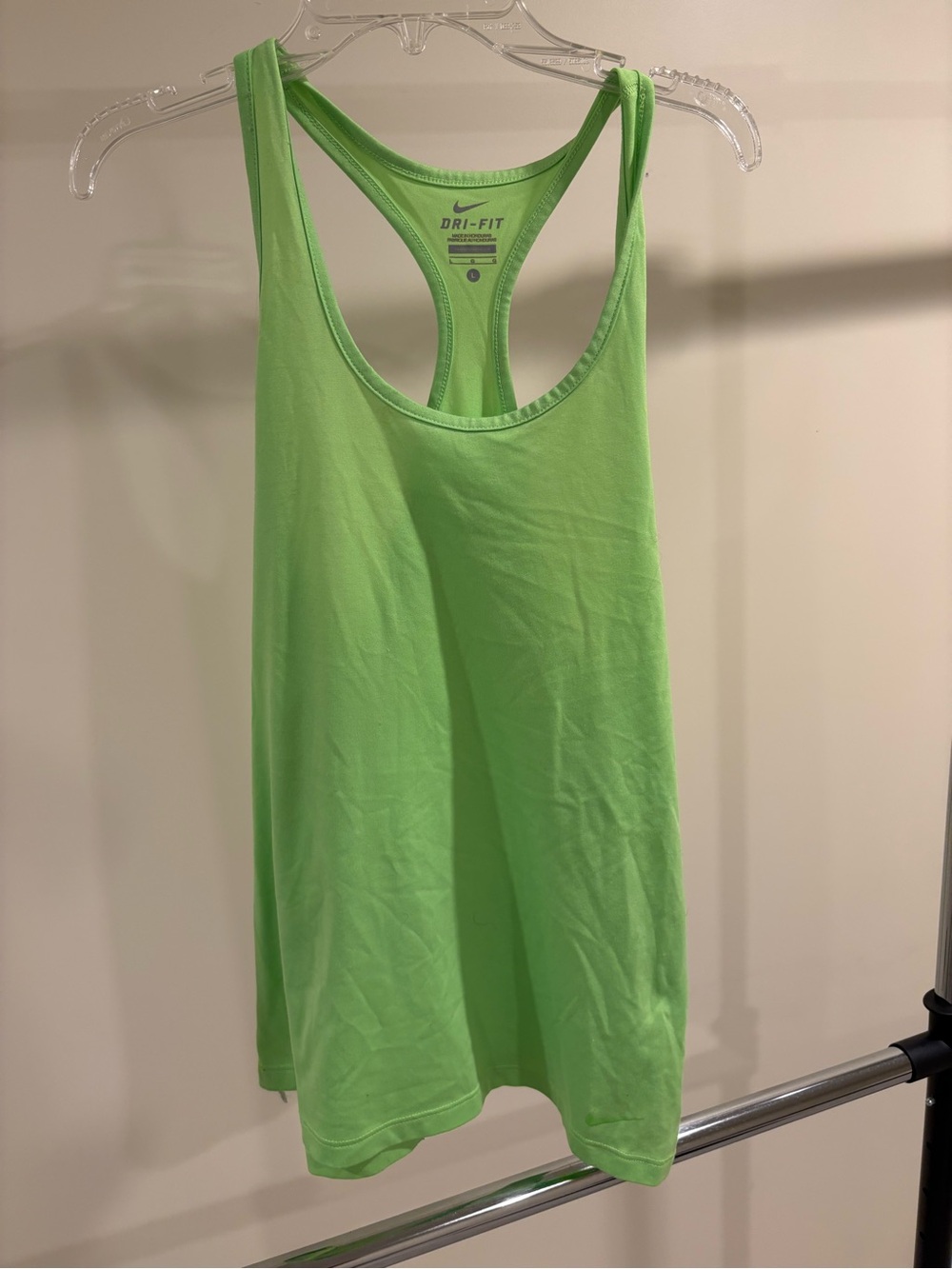 Nike Women's Neon Lime Racerback Tank Top